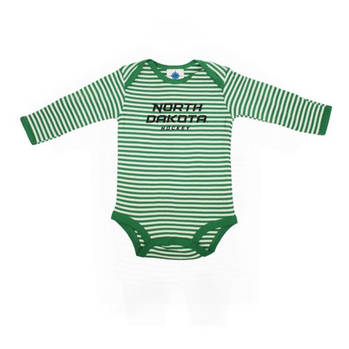 Lil' North Dakota Hockey Long Sleeve Onesie - Sioux Shop at Ralph Engelstad Arena