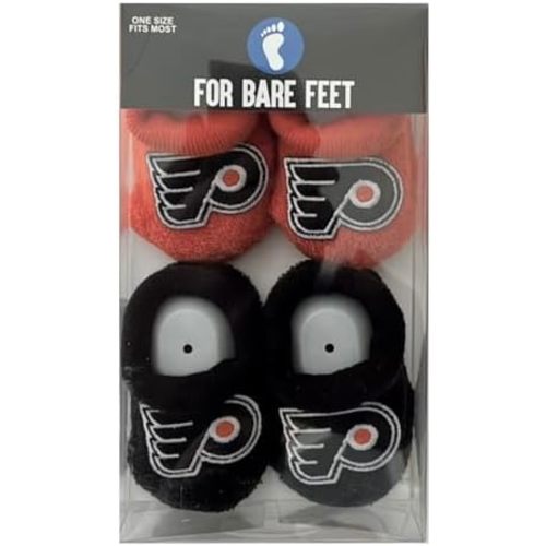 FBF - Officially Licensed NHL Infant Bootie Socks 0-12 Months - 2 Pack