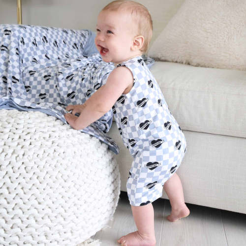 Sleeveless Snap Romper | Mama's Boy