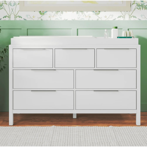 The Newport Dresser for Nursery | Natural & White - Nurture&