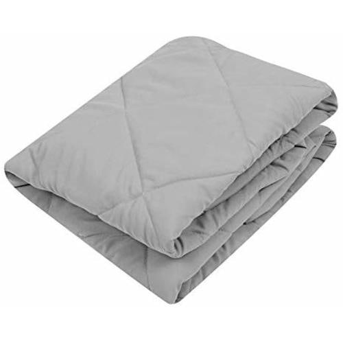 TILLYOU Cloudy Soft Pack and Play Sheet Quilted, Breathable Thick Play Yard Playpen Sheets, 39’’×27’’×5’’ Fit Mini/Portable Crib Mattress Pad Pack N Play Mattress Pad, Charcoal Gray