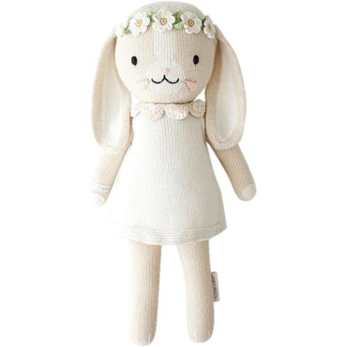 Amazon.com: cuddle + kind Hannah The Bunny Ivory Little 13" Hand-Knit Doll – 1 Doll = 10 Meals, Fair Trade, Heirloom Quality, Handcrafted in Peru, 100% Cotton Yarn : Toys & Games