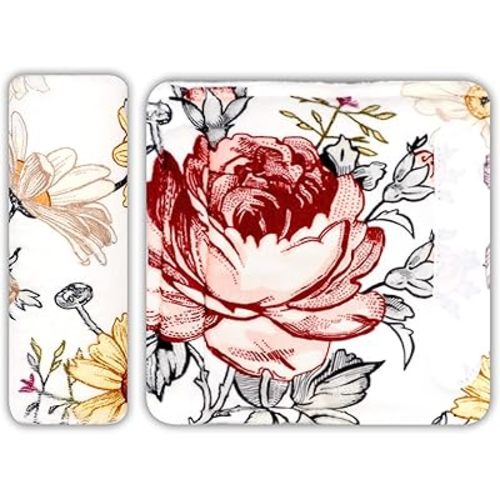 Baby Car Seat Strap Covers Shoulder Pads for Baby Kid, Super Soft Infant Carseat Belt Covers for All Car Seat Stroller, Floral