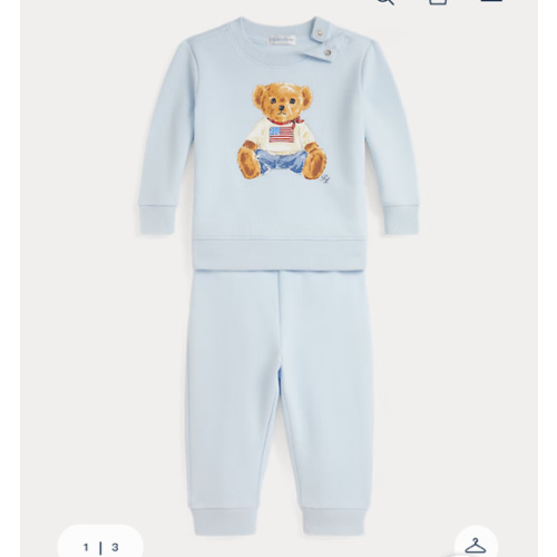 Polo Bear Fleece Sweatshirt & Pant Set