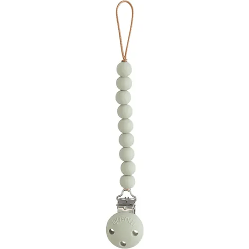 mushie 100% Silicone Baby Pacifier Clip BPA Free | Hera (Sage)