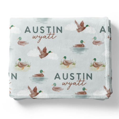 Little Duckling Personalized Toddler Blanket | Caden Lane
