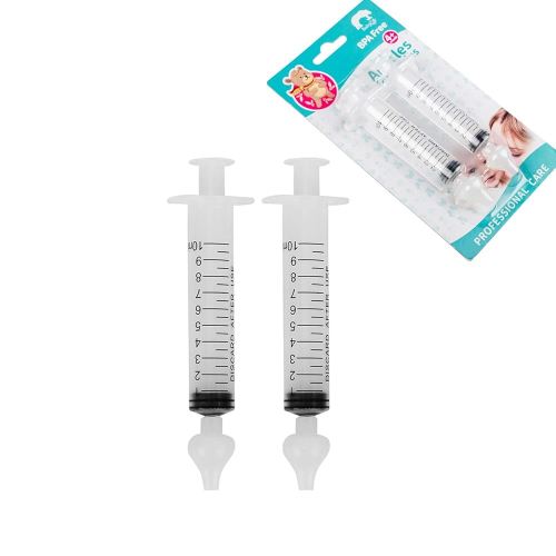 Syringe Nasal Irrigator, Professional Baby Nasal Irrigator Portable Infant Nose Cleaner Rinsing Device Fast All Natural Relief-Nasal Irrigation/Nasal Spray/Nasal Hygiene (2 pièces)