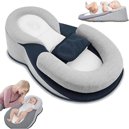 Keesley Baby Bed Acid Reflux with Strap, Keesley Rest Nest Baby Bed for Comfortable Play & Feeding Support (Regular)