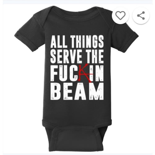 Stephen King All Things Serve The Fuckin Beam Baby Bodysuit | TeeShirtPalace