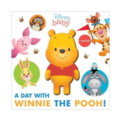 Disney Baby: A Day with Winnie the Pooh! - (Squeeze & Squeak) by Maggie Fischer (Board Book)