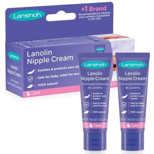 Lansinoh Lanolin Nipple Cream for Breastfeeding, 2.82 Ounces