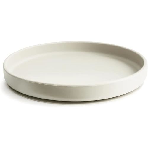 mushie Classic Silicone Suction Plate | BPA-Free Non-Slip Design (Ivory)