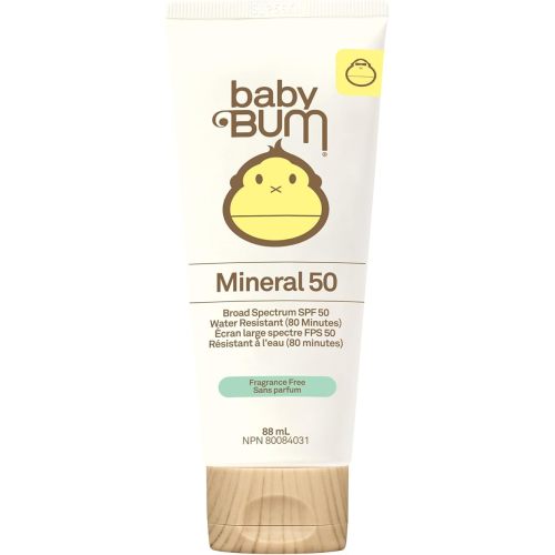 Sun Bum Baby Bum Spf 50 Sunscreen Lotion | Mineral Uva/uvb Face and Body Protection for Sensitive Skin | Fragrance Free | Travel size | 3 Fl Oz, 3 ounces