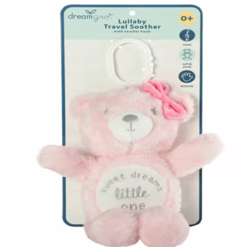 dreamgro™ Sweet Dreams Bear Music Travel Soother with Hook