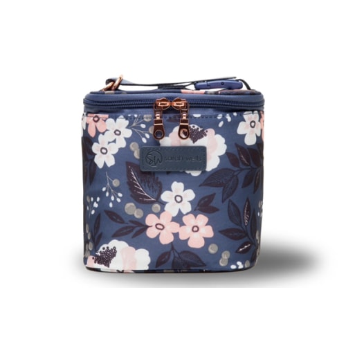 Cold Gold Breastmilk Cooler Bag Ice Pack Included Le Floral Insulated Breastmilk Storage – Sarah Wells Bags
