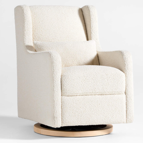 Wally Ivory Boucle Nursery Glider Chair