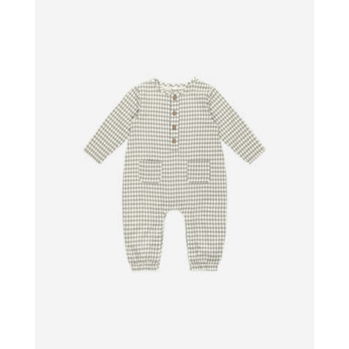 Long Sleeve Woven Jumpsuit || Laurel Diamond