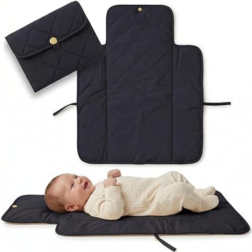 Portable Diaper Changing Pad - Soft and Easy to Clean Diaper Changing Mat for Babies - The Perfect Lightweight and Foldable Pad for Traveling