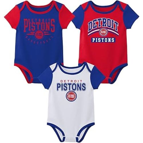 Outerstuff NBA Teams Newborn Baby and Infant Short Sleeve Bodysuit Variety 3-Pack (0-18m)
