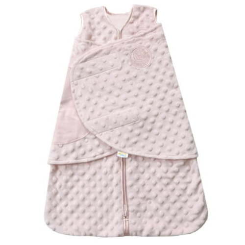 Halo® Sleepsack® Swaddle, Plushy Dot Velboa, Pink, Girls, Newborn, S 3-6 Months