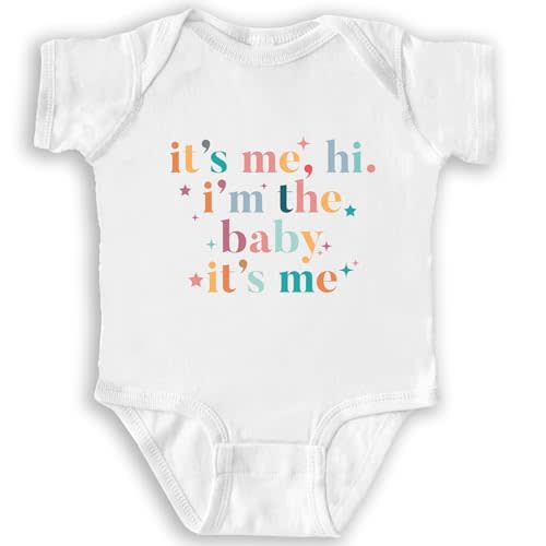 Babies It's Me Hi I'm the Baby It's Me Baby Bodysuit | In my Era Bodysuit for Baby Boys and Girls (3MO, White)
