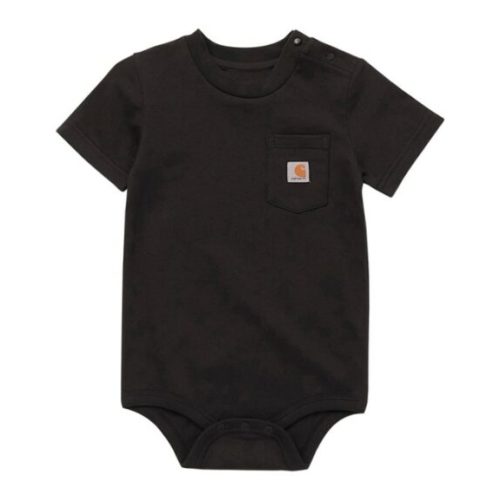 Carhartt, Kids' Infant Black Short Sleeve Pocket Bodysuit - Wilco Farm Stores