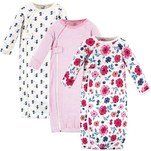 Touched by Nature Baby Organic Cotton Zipper Gowns