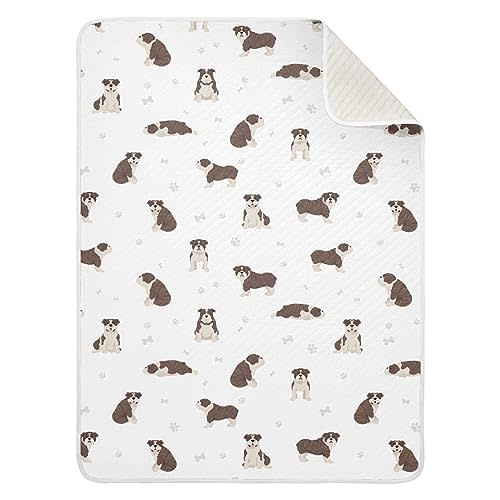 KICPOAY Swaddle Blanket for English Bulldog Dogs Baby Receiving Blanket Muslin Baby Swaddles Soft Cotton Breathable Nursery Blankets for Unisex Boys and Girls 30x40 Inch