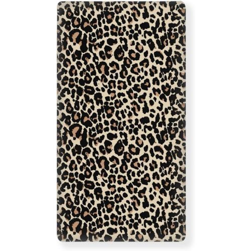 Brown Leopard Baby Crib Sheets for Boys Girls Animal Print Fitted Crib Sheet for Standard Crib and Toddler Mattress Animal Skin Baby Mattress Sheets Toddler Bed Sheet 52x28x8 in