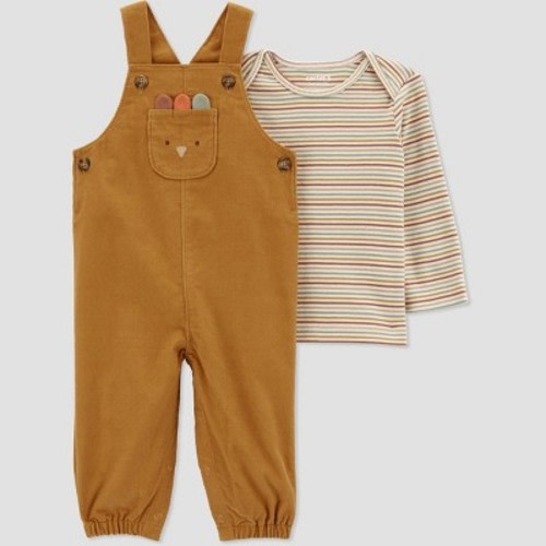 Carter's Just One You® Baby Boys' 2pc Turkey Undershirt & Bottom Set - Brown, Size: 6M