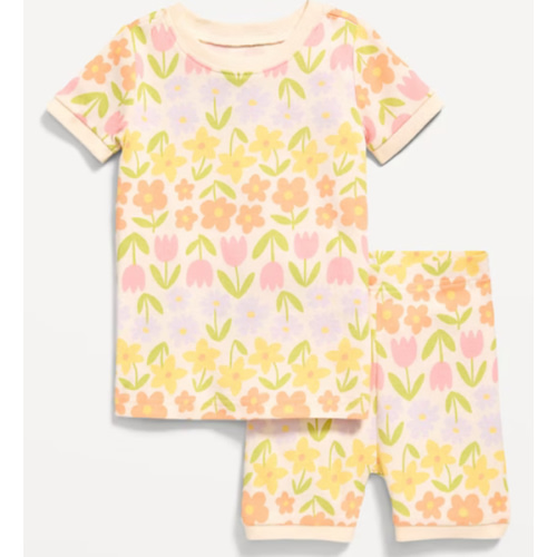 Printed Snug-Fit Pajama Set for Toddler & Baby