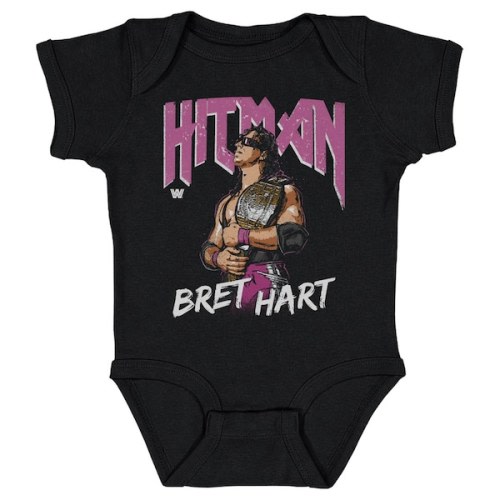 Infant 500 Level - Black Bret Hart Hitman Bodysuit, Size 12M
