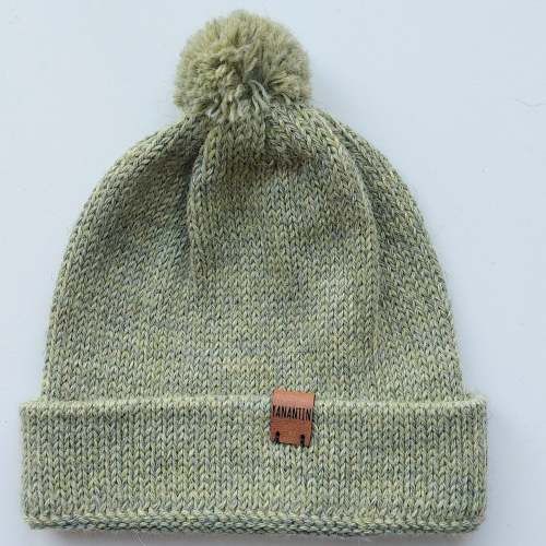 Baby Hat | 100% Baby Alpaca Wool | 3-6 Months | Baby Grass