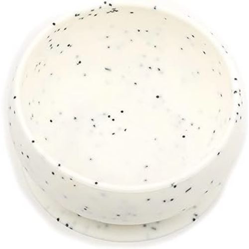 Bella Tunno Wonder Bowl - Silicone Suction Bowl for Toddlers and Baby Bowls, Microwave and Dishwasher Safe Food-Grade BPA Free Silicone, Off-White
