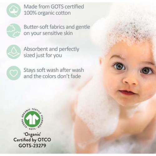 RIVER 10-Pack Washcloths, Seafoam Terra - butterblu | Maisonette