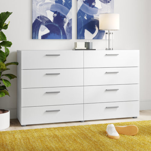 Jantz 8 Drawer 55.12" W Double Dresser