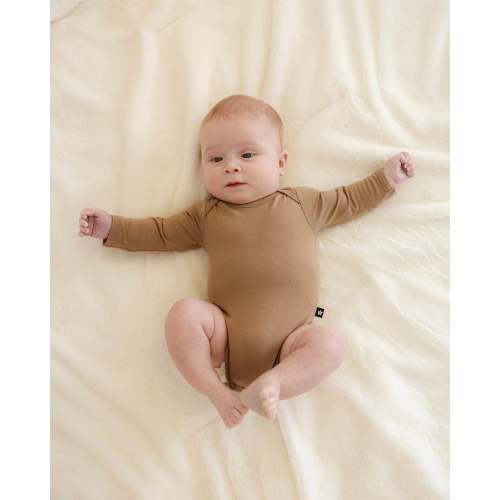 Long Sleeve Bodysuit in Mocha