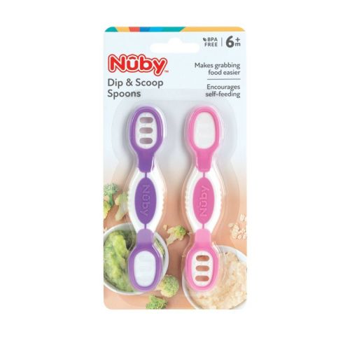 Nuby Dip or Scoop Spoons - 2pk