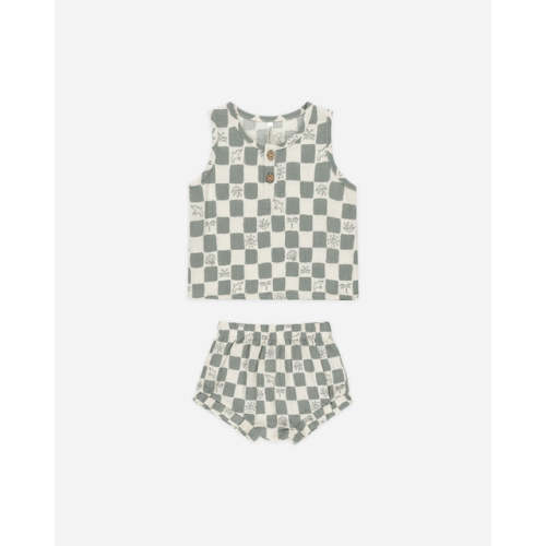 Baby Tank Set || Coastal Check – Rylee + Cru
