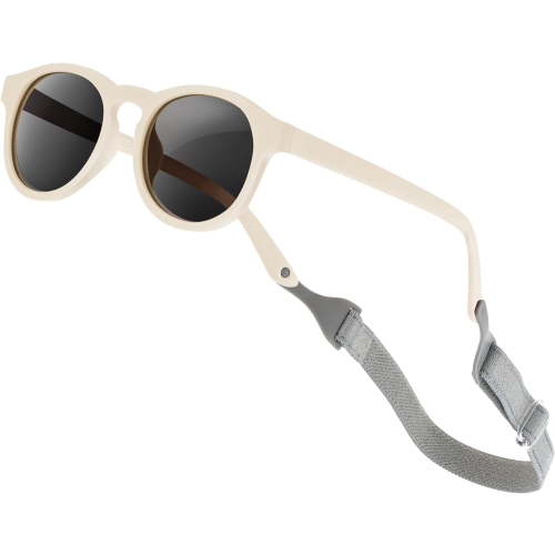 Baby Sunglasses with Strap Polarized Flexible UV400 for Infant Toddler Boys Girls Age 0-24 Months