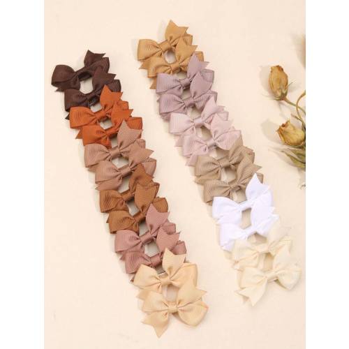 24pcs Fabric Bowknot for girls