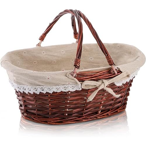 Wicker Basket with Handle