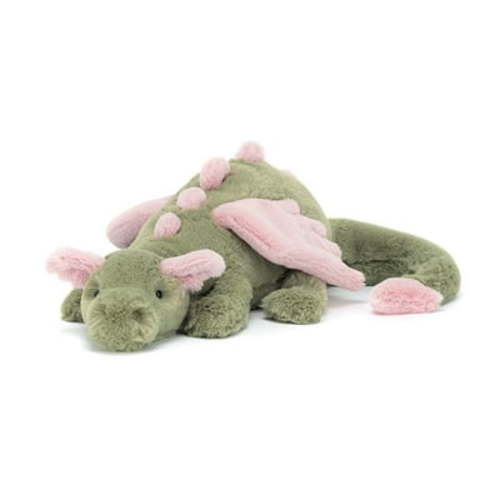 Jellycat 2025 Latest Malachy Dragon Plush Toys - Classic Children's Gift,Birthday And Holiday Gifts for Children And Women - Green/25.98in