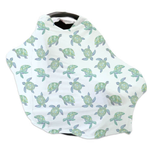 Totally Turtles Multi-Use Stretchy Car Seat & Nursing Cover