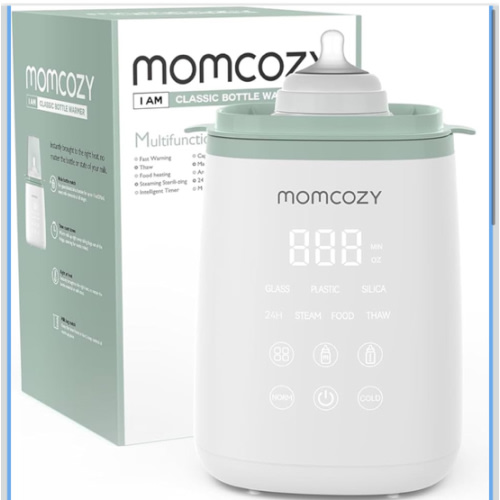 Momcozy Smart Baby Bottle Warmer & Steam Bottle Sterilizer, Fast Baby Milk Warmer with Accurate Temperature Control and Automatic Shut-Off, Multifunctional Bottle Warmers for Breastmilk or Formula