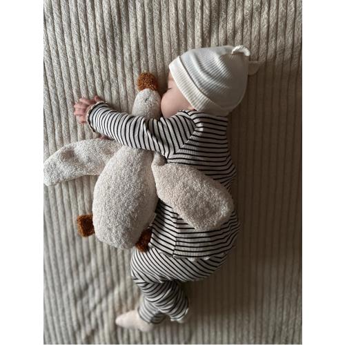 Soft Duck Toy: A Delightful Companion for Play and Sleep in Cream Hue