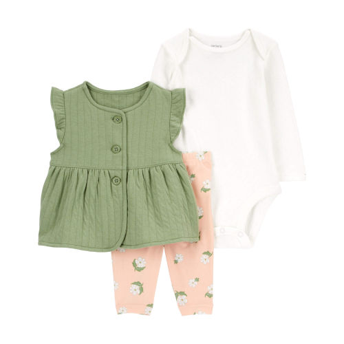 Baby 3-Piece Double Knit Little Vest Set - Carter's | Carter's