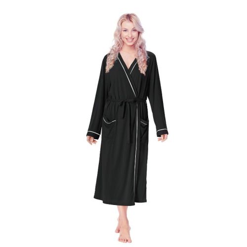 Tirrinia Lightweight Womens Robe - Black Large