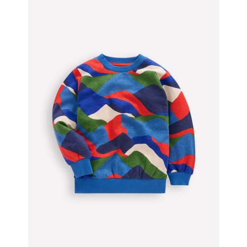 Everyday Printed Sweatshirt-Abstract Landscape