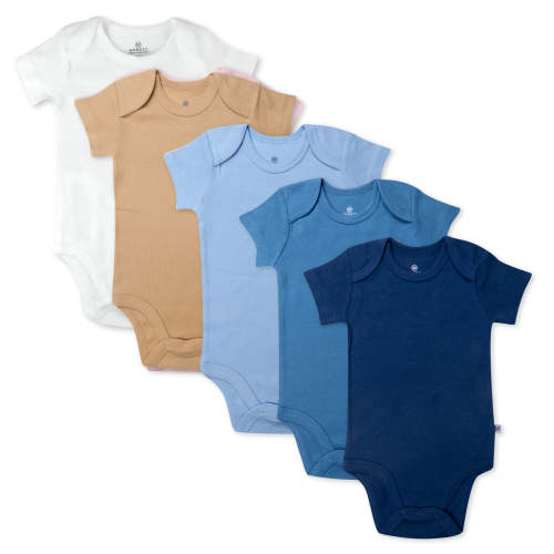 5-Pack Organic Cotton Short Sleeve Bodysuits | Honest Baby Clothing